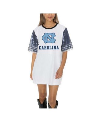 Gameday Couture - Women's White North Carolina Tar Heels Full Sequin Jersey Dress