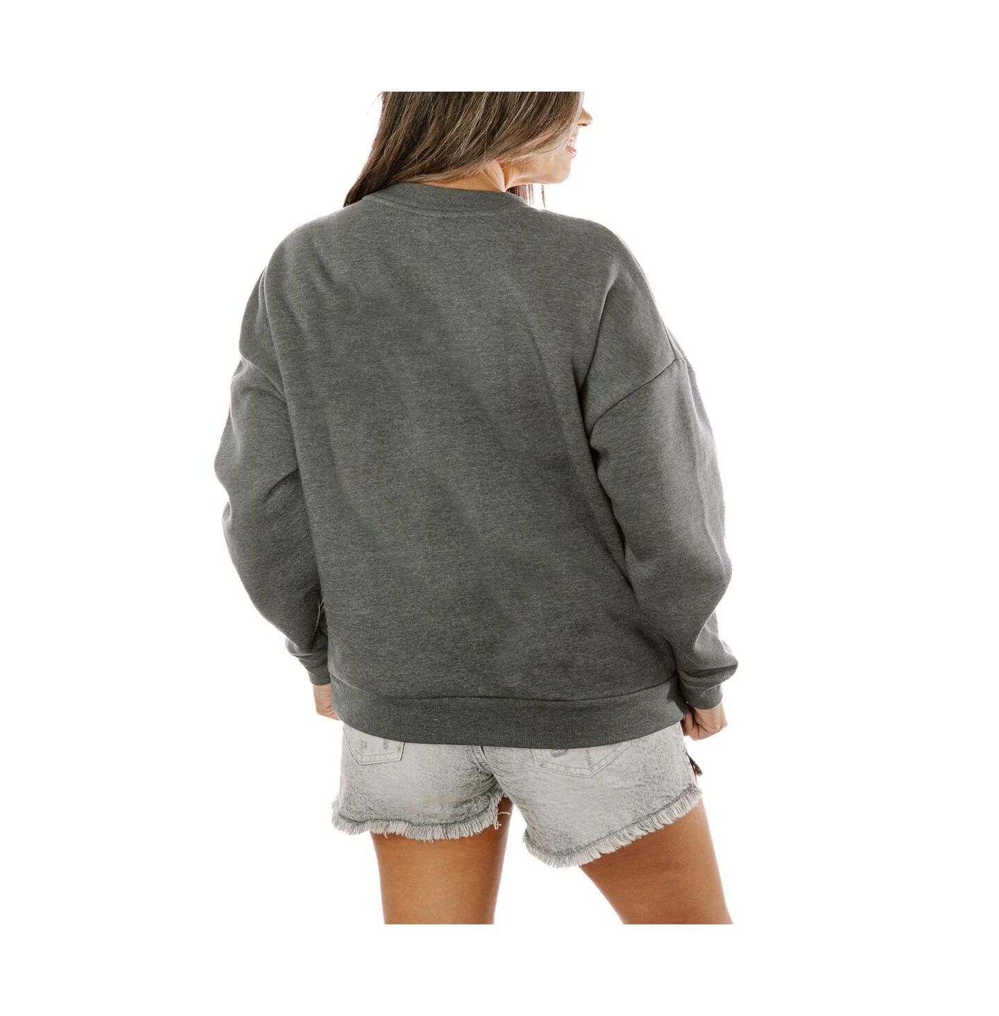 Женская толстовка Gameday Couture Charcoal Indianapolis Colts Oversized Bring the Energy Pullover — фото 2