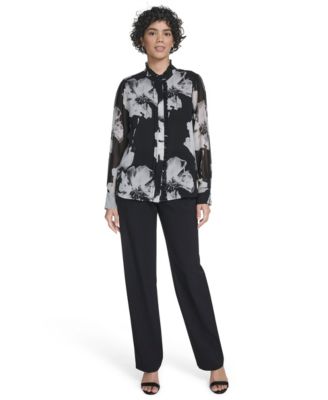 Women’s Long Sleeve Ruffle Blouse