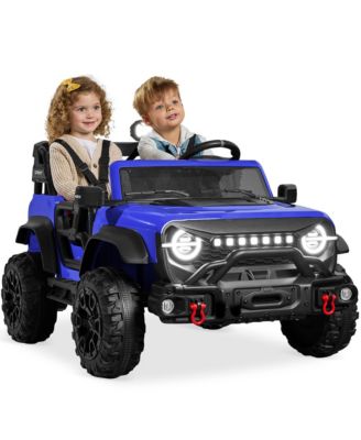 Kids 24V 2-Seater Electric Ride-On Car Truck w/ Parent Control, Bluetooth, LED Lights