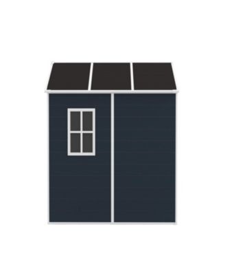 6x6 Resin Storage Shed - Waterproof, UV Proof, Dark Gray