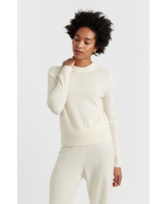 Women's Wool & Cashmere Cropped Sporty Sweater