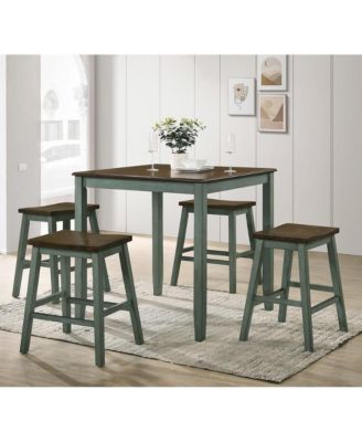 Silva Wood 5-Piece Counter Dining Set