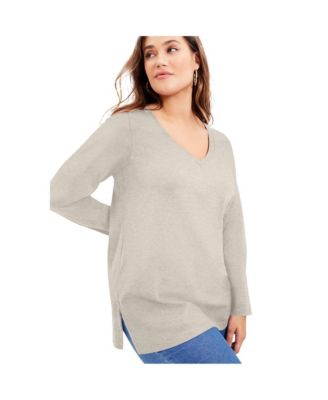 June + Vie Women's June + Vie Long-Sleeve V-Neck One + Only Tunic