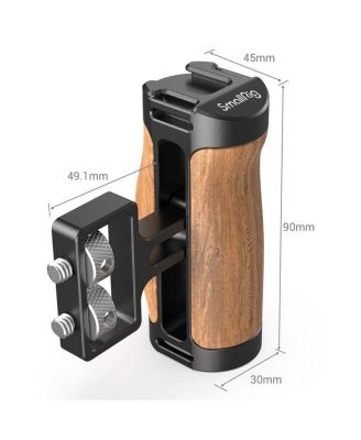 Wooden Mini Side Handle with 1/4"-20 Screws