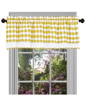 Country Plaid Window Valance Treatment