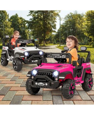 12V Kids Ride On Truck with 212V Motors Spring Suspension & Remote Control