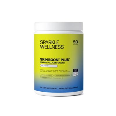 Sparkle Wellness Marine Skin Boost Plus No Flavor 50-Serves Collagen Powder with Marine-derived Verisol Bioactive Hydrolyzed Peptides Vitamin C 56$