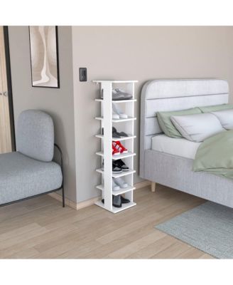 Malibu Corner Linen Cabinet White MDF