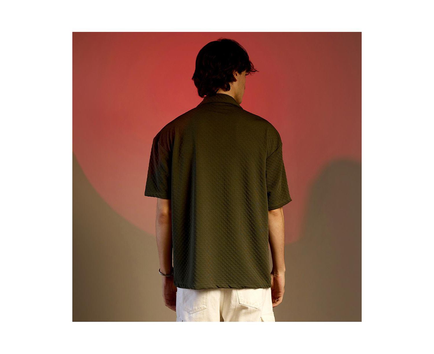 Men's Cubic Utility Oversized Shirt
