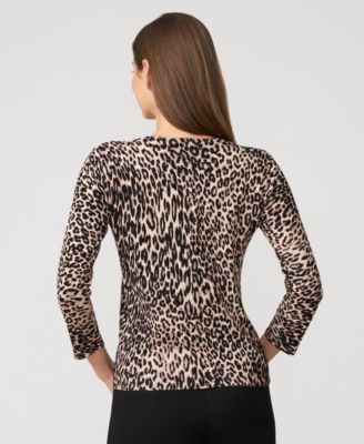 Women's Floral Crewneck Cardigan