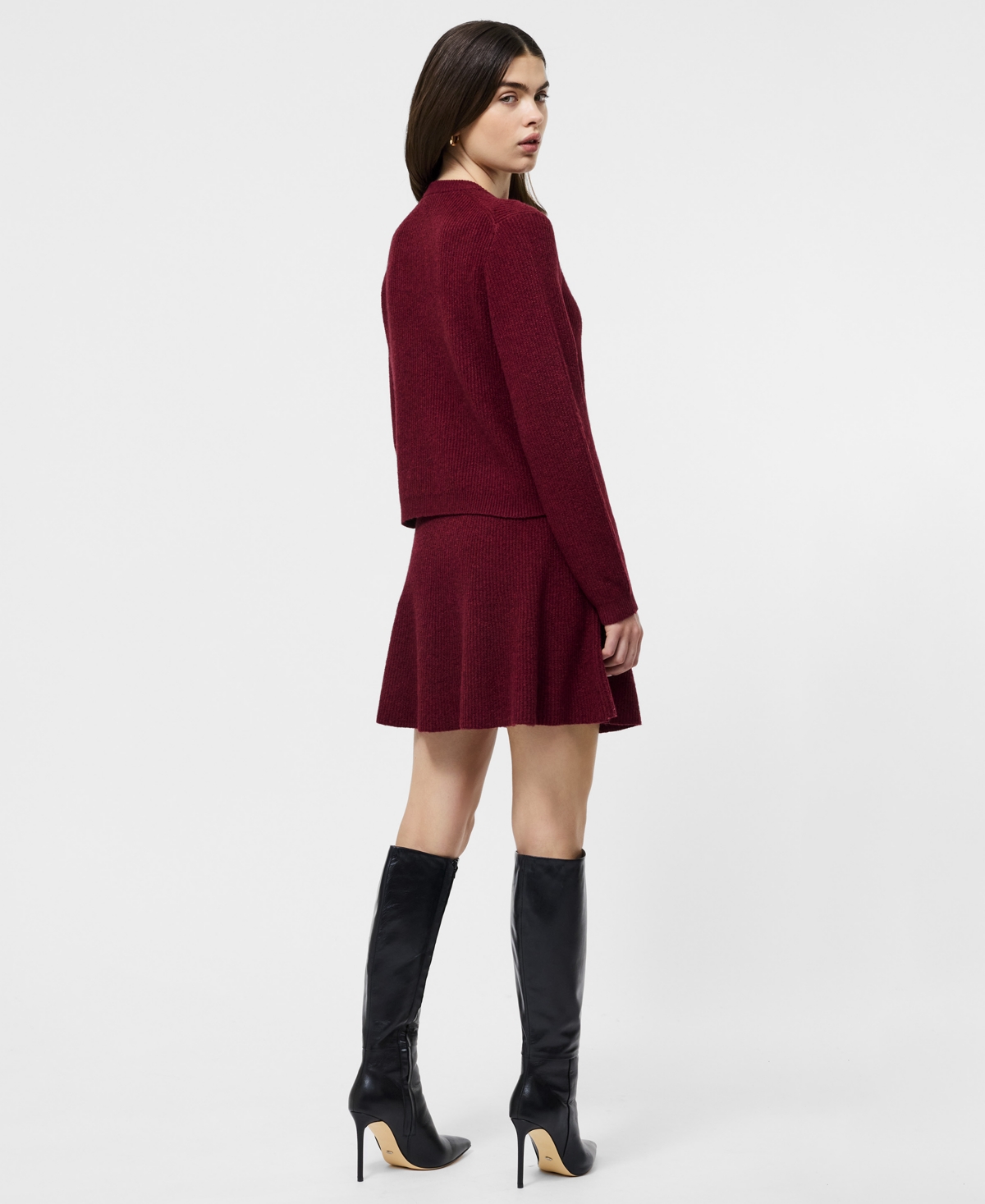 French Connection Vhari Knit Classic Sweater  Knitwear In Red