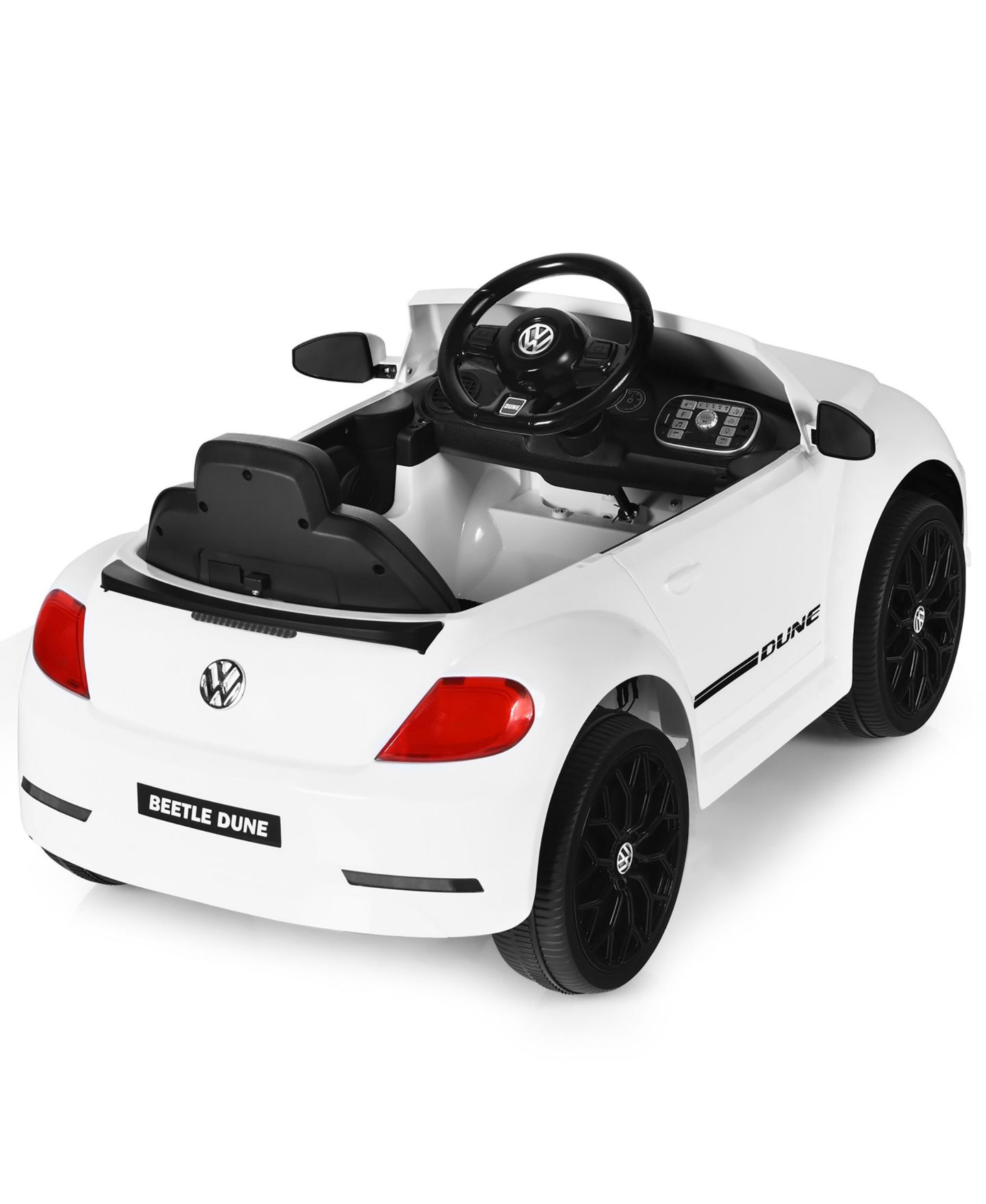 Детская игрушка Costway Volkswagen Beetle Remote-Control Ride-On Car, 37.5"L x 22"W x 18.5"H, Ages 3-10 — фото 5