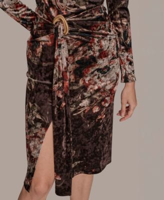 Women's Scoop Neck Floral Dress