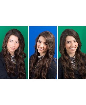 60x72" Collapsible Disc / Reversible Solid Colors Background - Chroma Green / Blue