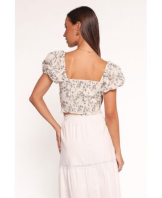 Women's Monira Top - Brown Ivory XL