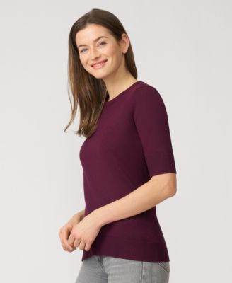 Women's Elbow Sleeve Crewneck Sweater