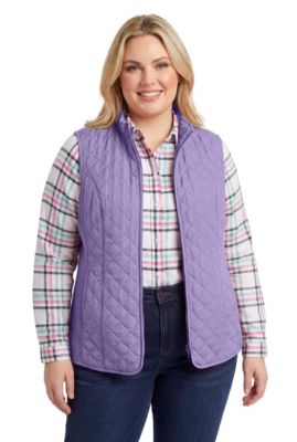 Plus Size Within Zip-Front Quilted Vest