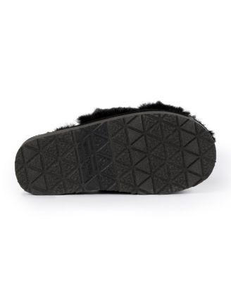 Women's Teddy Crossband Faux Fur Slippers