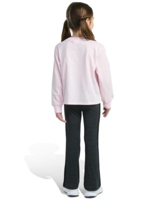 Toddler and Little Girls 2-Piece Long-Sleeve Graphic T-Shirt & Flare Pants Set