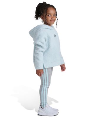 Toddler and Little Girls' 2T-7 Fleece Hoodie and Leggings, 2-Piece Set