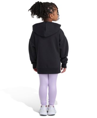 Toddler and Little Girls' 2T-7 Glitter Pull On Hoodie and Leggings, 2-Piece Set