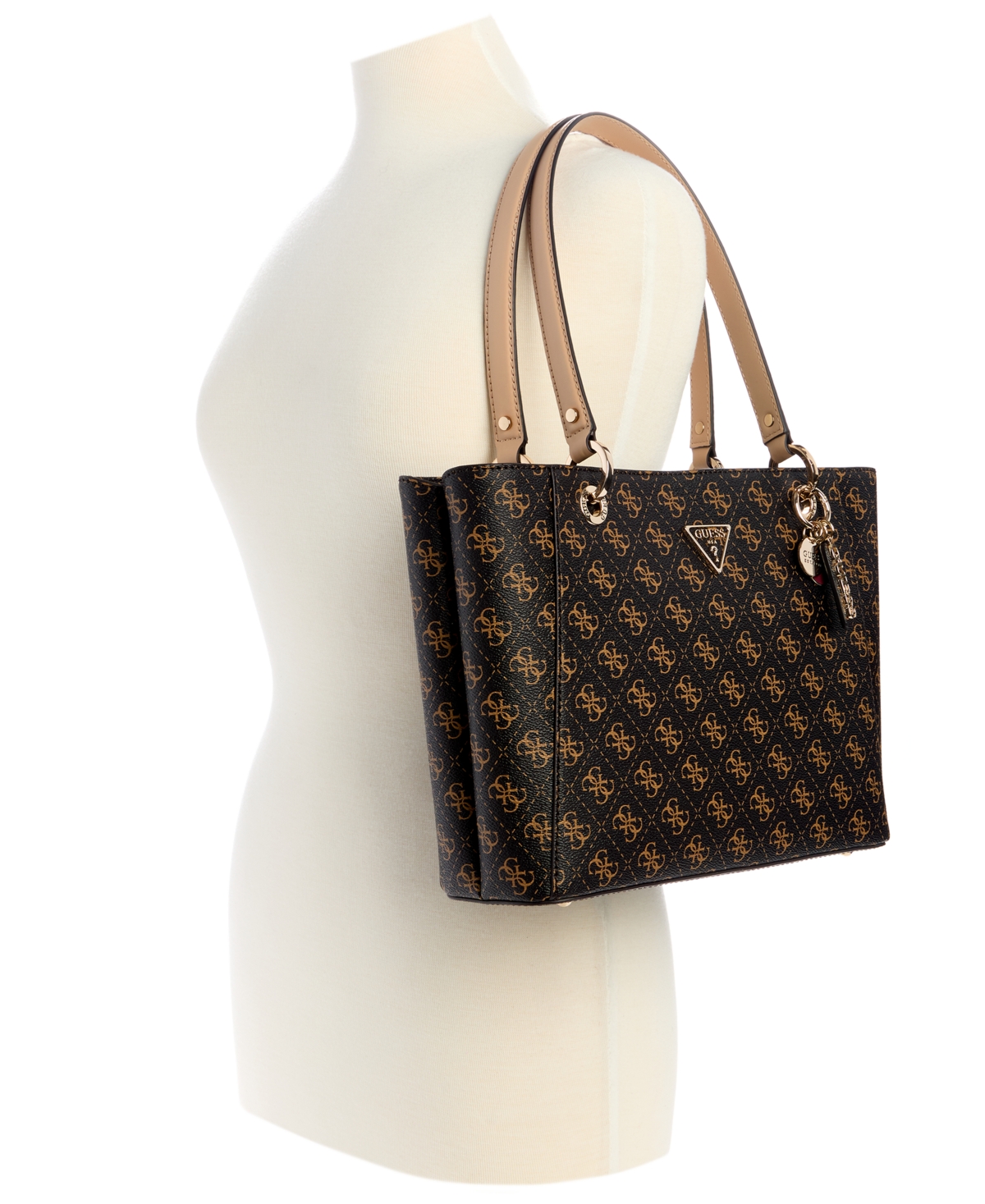 Guess Women's Noelle Ii Medium Tote Bag In Brown