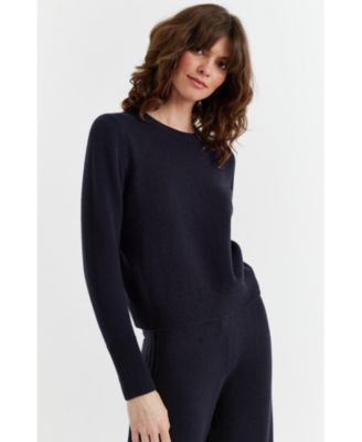 Women's Pure Cashmere Cropped Sweater