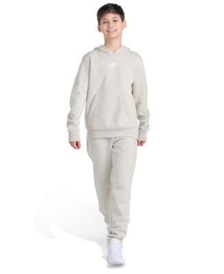 adidas Big Boys' 8-20 Long Sleeve Pullover Hoodie and Joggers
