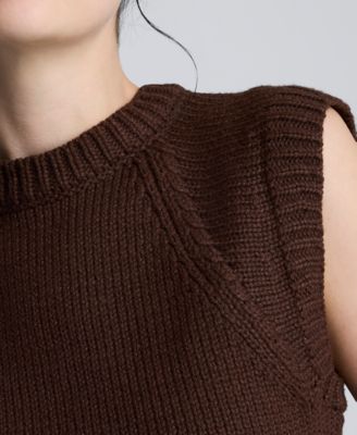 Women's Crewneck Sleeveless Sweater Vest