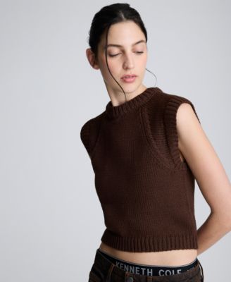 Women's Crewneck Sleeveless Sweater Vest