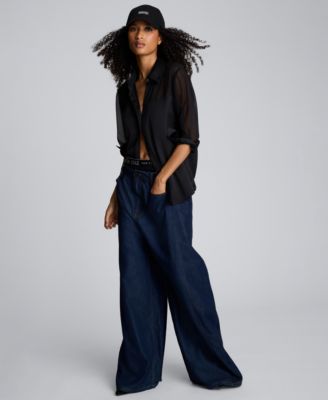 Women's' Button-Front Collar Neck Shirt