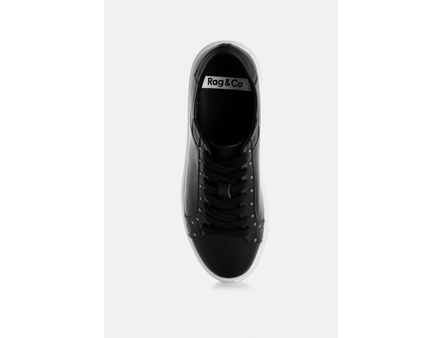 Женские кроссовки Rag & Co Strider Studs Embellished Chunky, цвет: Чёрный — фото 6