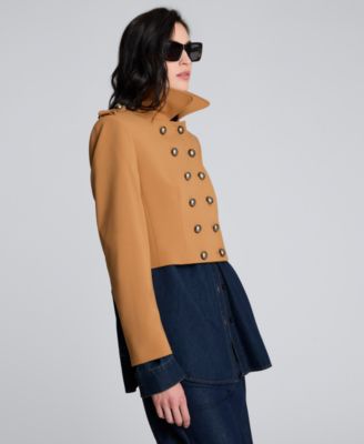 Women's Twill Cropped Military Jacket