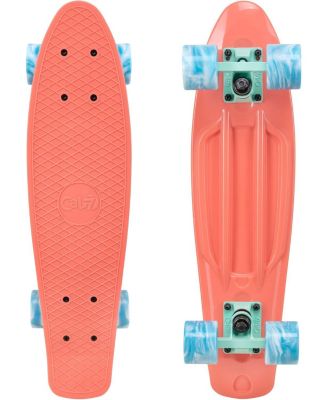 22 Inch Mini Cruiser Skateboard - OCEANIC with Swirl Wheels