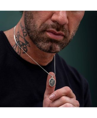 Mens Necklace, Built Different Collection, The Eagle Pendant- Sterling Silver, 21” Chain