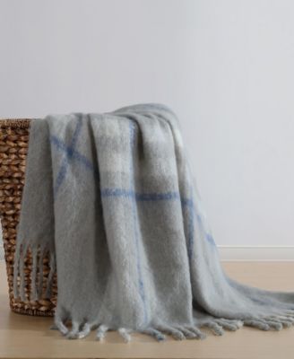 Ryan Cove Plaid Faux Mohair Throw, 60" x 50"