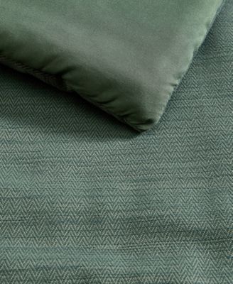 Herringbone Jacquard Chenille Solid 3-Pc. Comforter Set, Full/Queen
