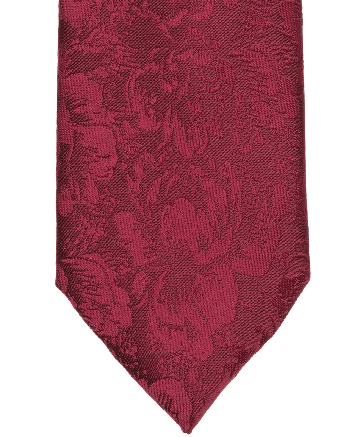 Bar Iii Men's Kingston Tonal Floral Tie, Macy's Exclusive In Burgundy