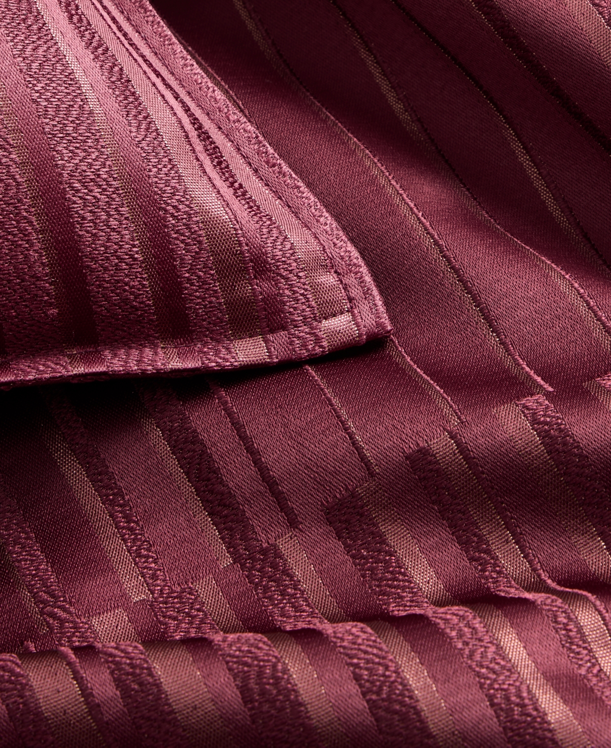 Hotel Collection Metallic Strie 3-pc. Comforter Set, King In Burgundy