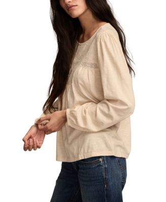 Women's Embroidered Long Sleeve Top