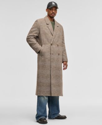 Mode of One - Men's Relaxed-Fit Double-Breasted Top Coat