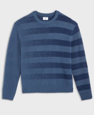 Men's Relaxed-Fit Rugby Stripe Sweater, Macy's Exclusive