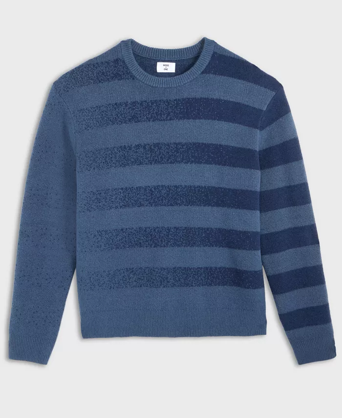 Men's Relaxed-Fit Rugby Stripe Sweater - thumbnail 4