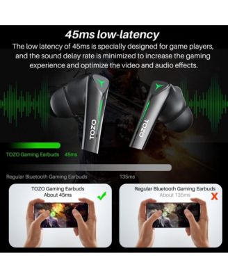 G1S Gaming Pods Bluetooth Wireless Low Latency Earbuds - Black
