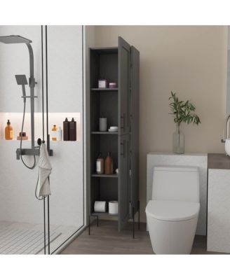 Linen Cabinet Hopewell, Bathroom, Matt Gray