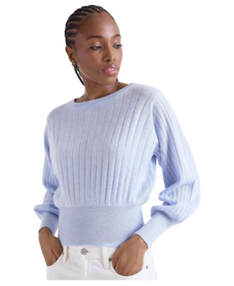 Женский свитер 1982 Rosa Ribbed 100% Cashmere, цвет: Лазурный