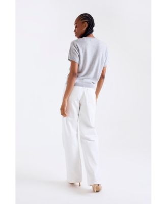 Women's Esme Short Sleeve 100% Cashmere Top