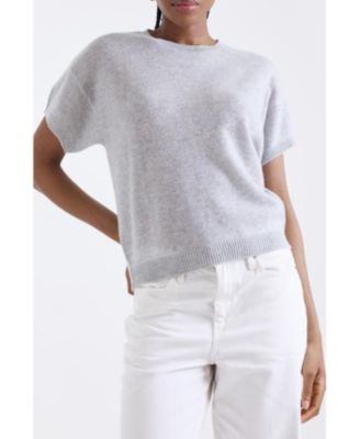 Women's Esme Short Sleeve 100% Cashmere Top