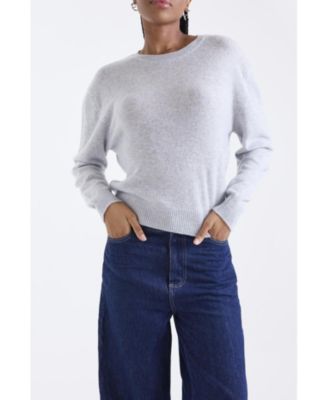 Women's Maila Long Sleeve 100% Cashmere Sweater